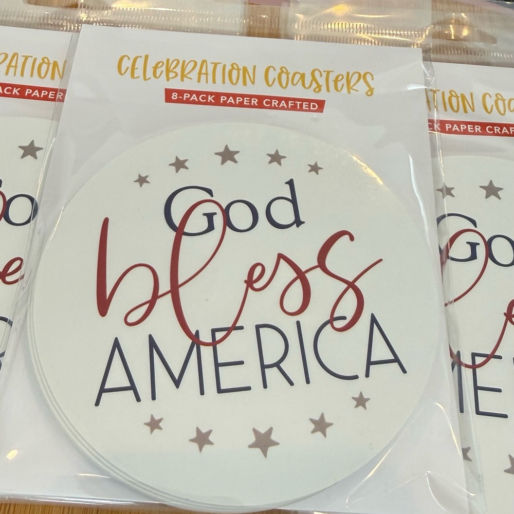 God bless America paper Coaster Set! 56 total! - Picture 5 of 7